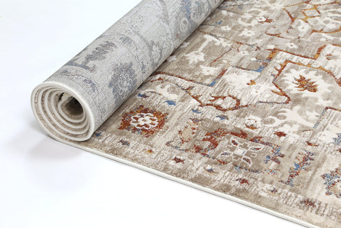 London  Medalion Beige Multi Rug - ADORE RUGS and FLOORING